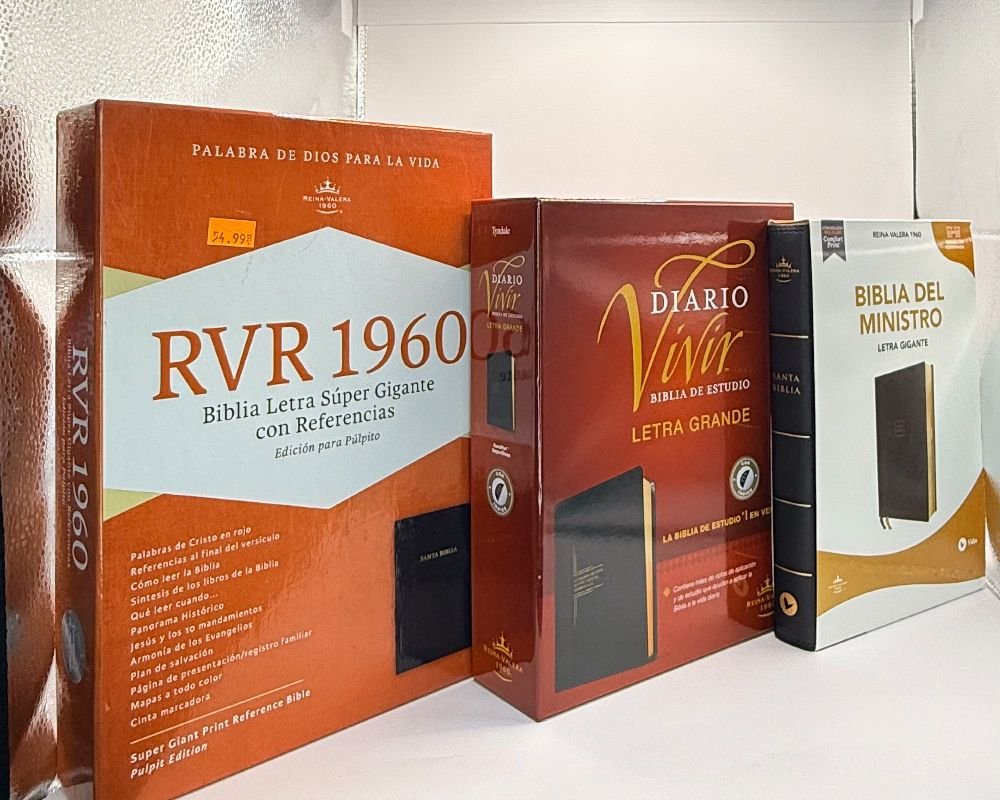 Biblias RVR 1960: Letra Súper Gigante y Diario Vivir